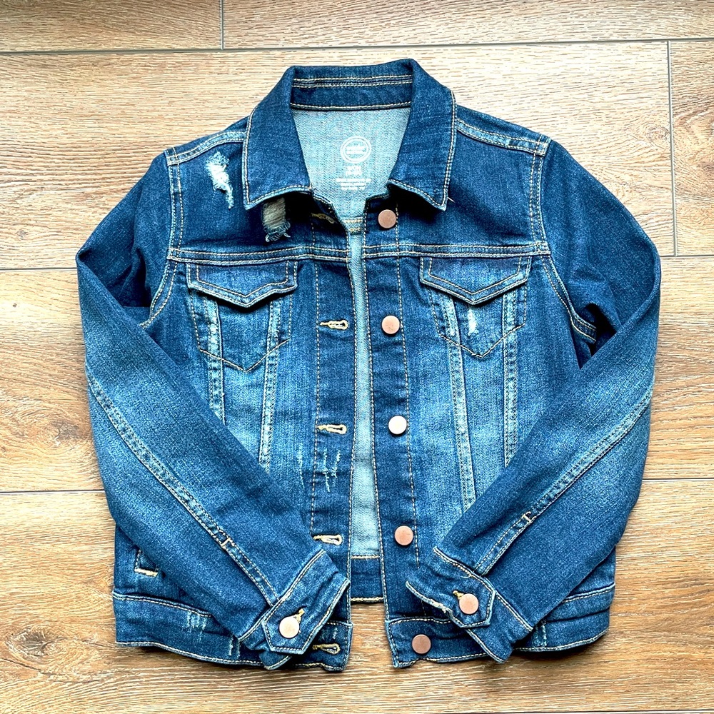 Wonder Nation 6X Girl’s Distressed Jean Jacket